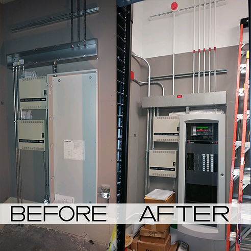 Panel upgrade before and after